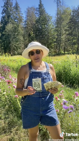 Leigh Joseph, creator of Skalwen Botanicals, on TikTok